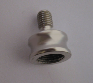 Nickel Nozzle 1/4-27 to 3/8" 7/8" overall