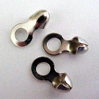 3 Small Silver Color Adapters to Make Fan Pulls 1/2 inch