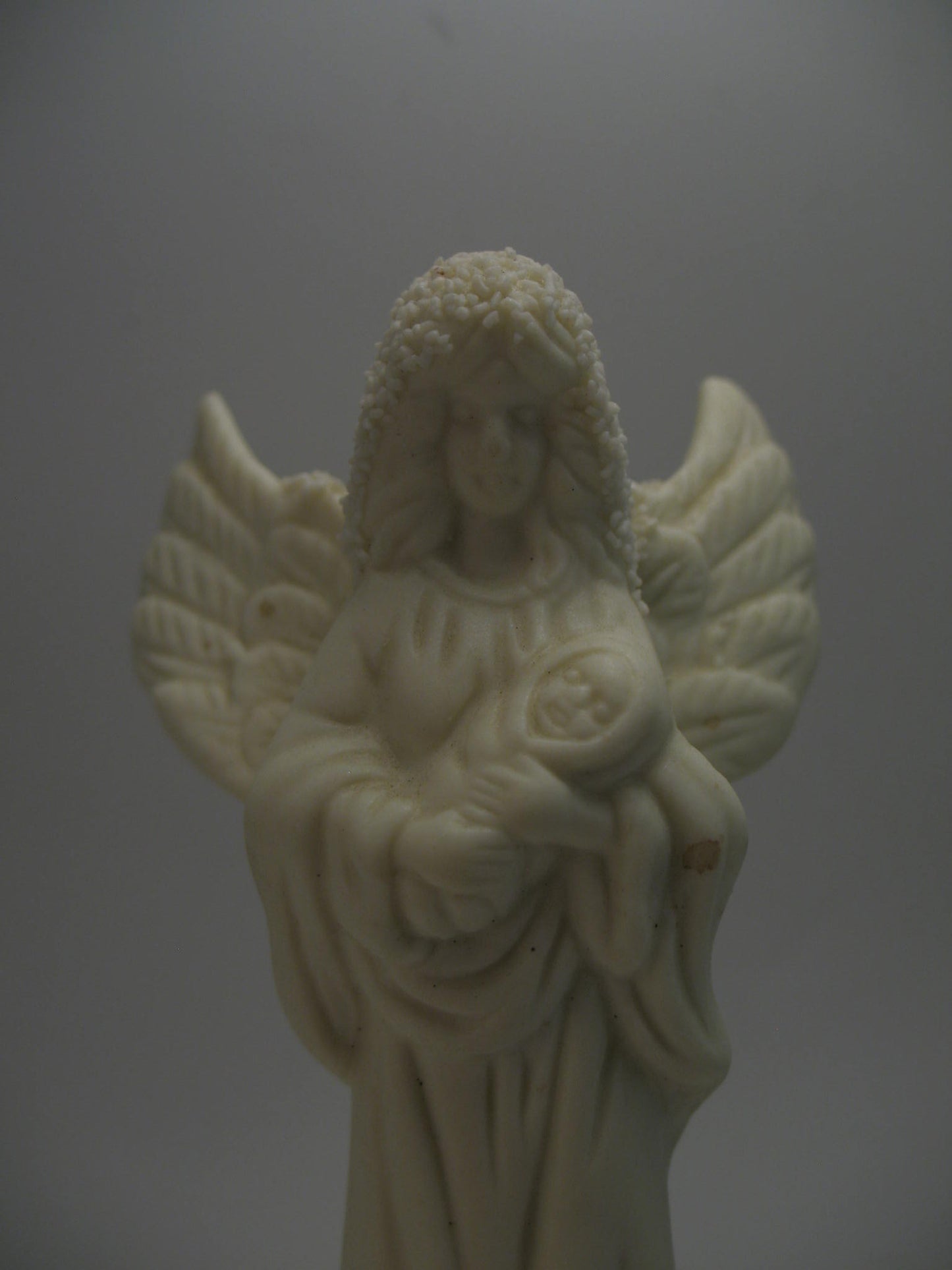 Lamp Finial White Christmas Angel