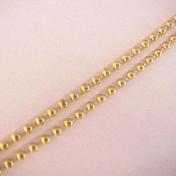 Small #3 Ball Chain Brass sold by the foot