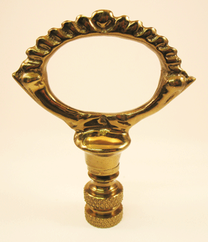 Finial: Oval Loop. 2 3/4" overall