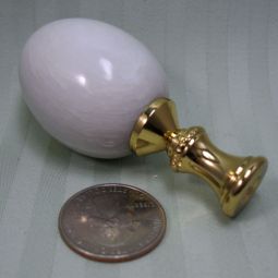 White Marble Egg Lamp Finial