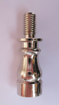 Nickel Plated Shade and Finial Riser. 1"