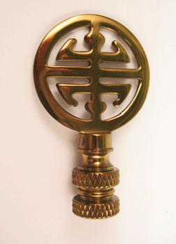 Finial:  Small Symbol. 2 1/4" overall