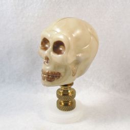 Lamp Finial:  Halloween Novelty Skull