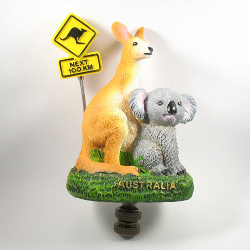 Lamp Finial Resin Australian Animals