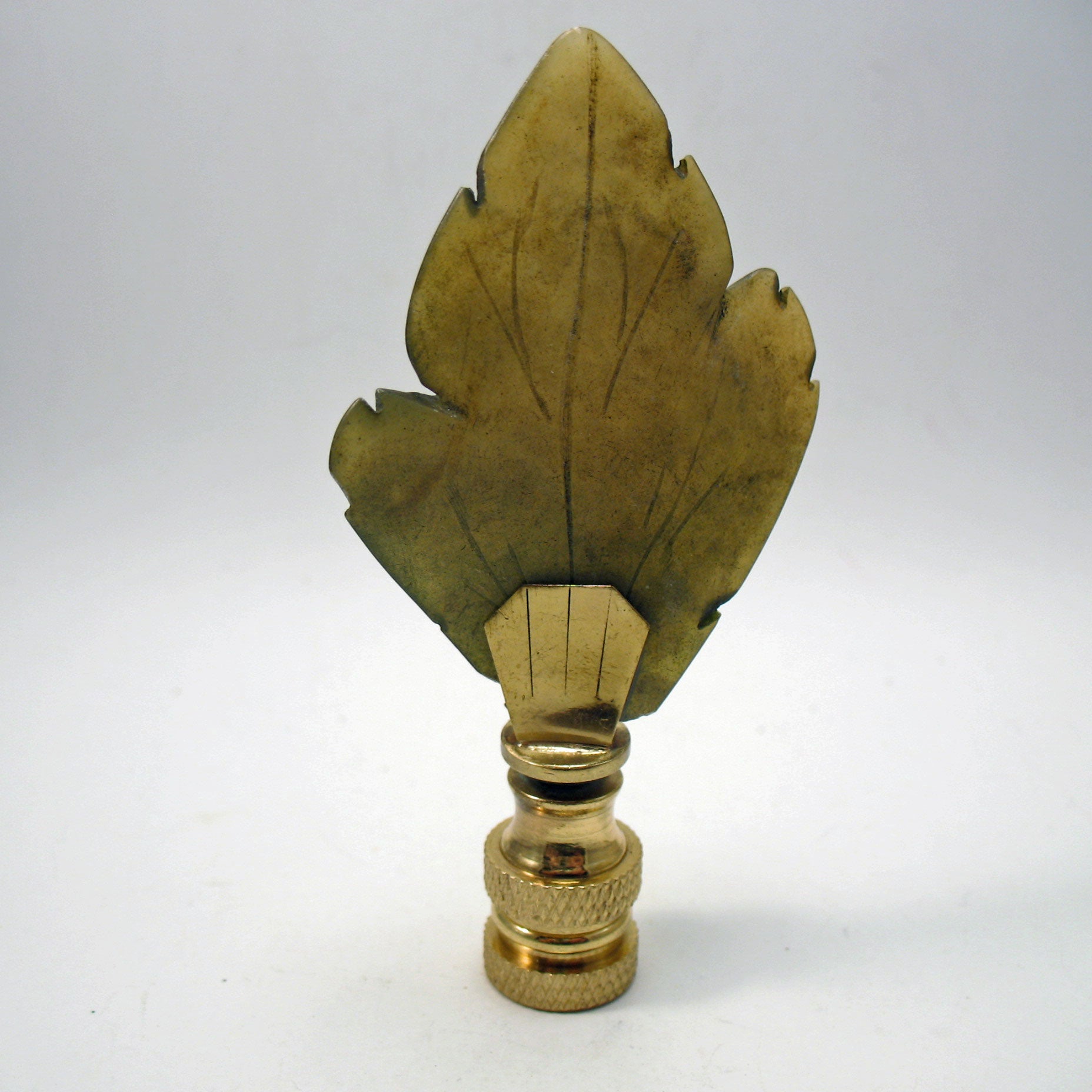 Final Lamp Lamp Finial Stone Leaf – LampFinials.com