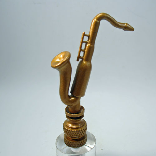 Saxophone Cast Metal Painted Brushed Brass