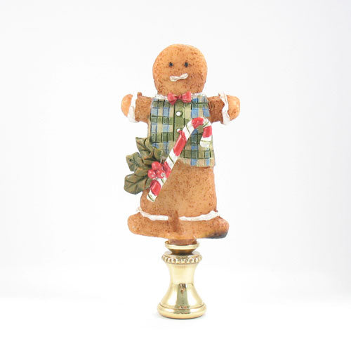 Lamp Finial Christmas Gingerbread Girl