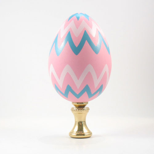 Lamp Finial Decorated Easter Egg