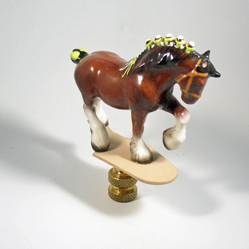 Lamp Finial Draft Horse Hagen Renaker