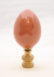 Lamp Finial Small Burnt Orange Egg