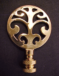 Finial:  Tree of Life Symbol.  3" overall