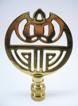 Finial: Deco Symbol 3" overall