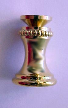 Brass Finial Swivel 1 inch tall.