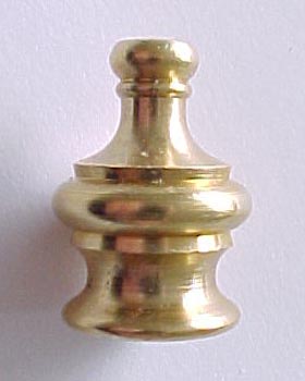 Medium Solid Brass Knob. 1/8ip  3/8"