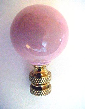 Pink Porcelain Ball 2 1/2" tall