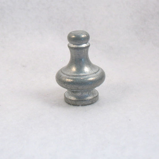 Lamp Finial:  Small Pewter Knob