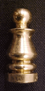 1 Inch Polished Brass Finial