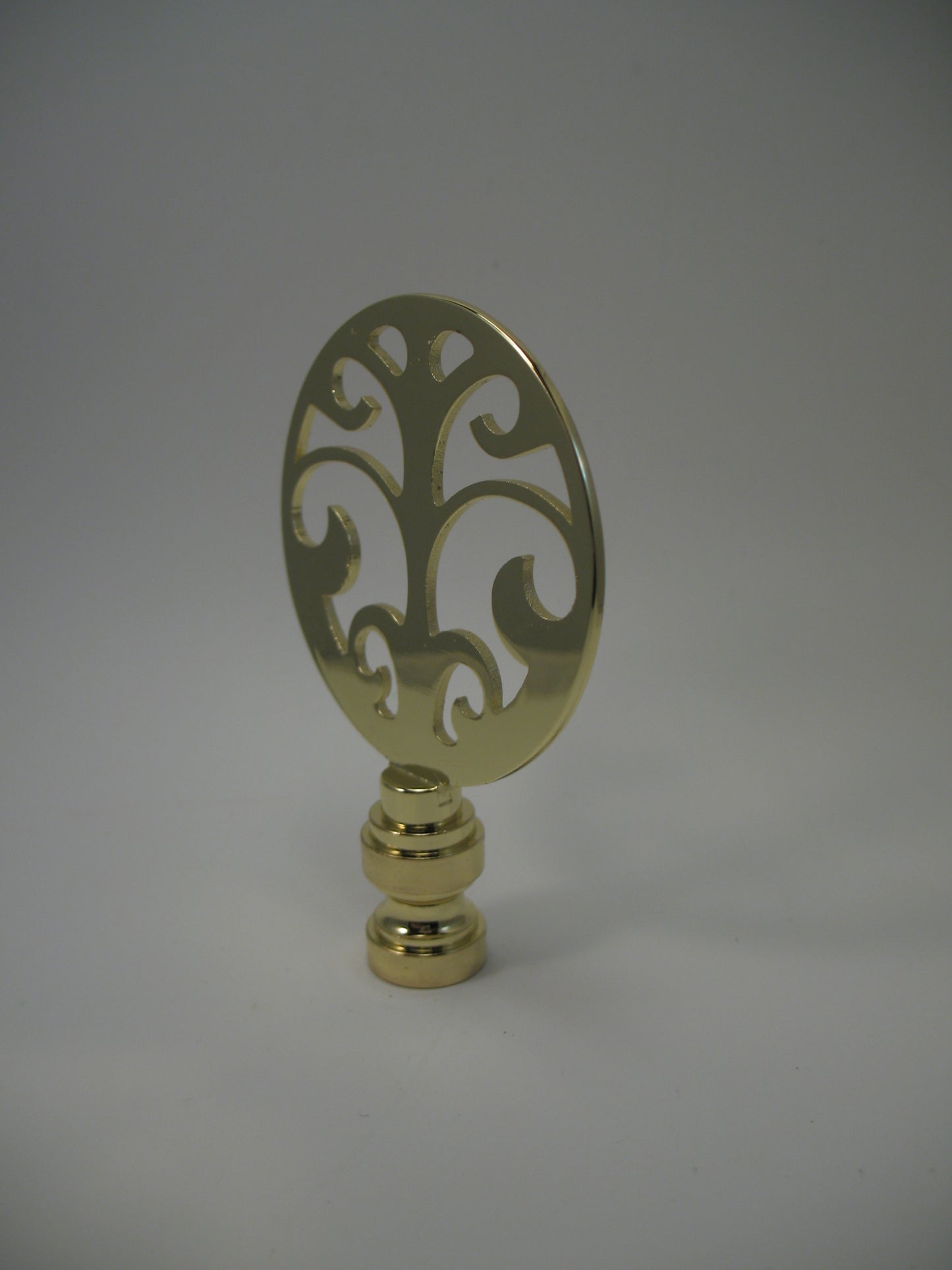 Lamp Finial Polished Brass Tree Of Life