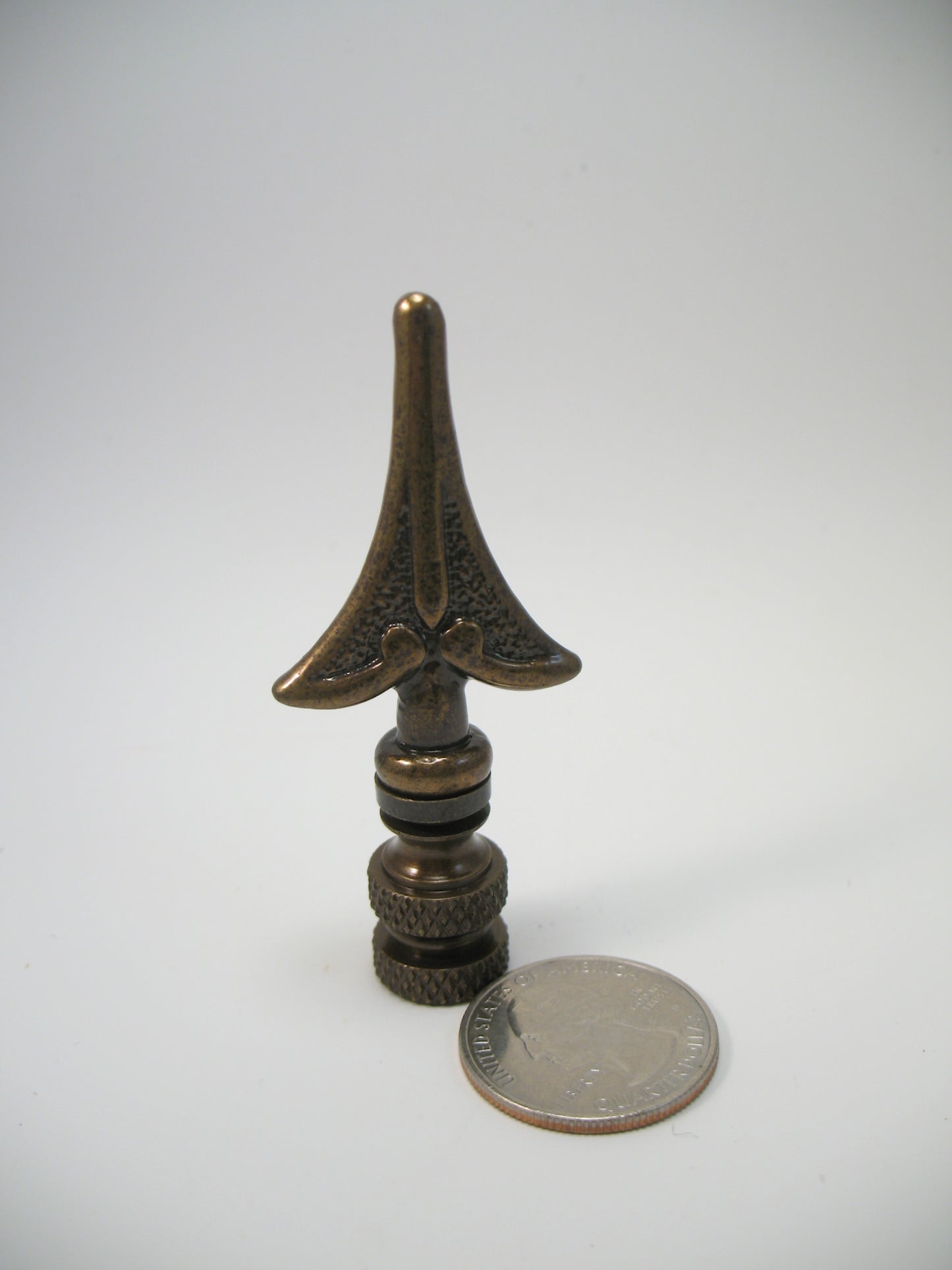 Lamp Finial Bronze Arrow Standard Thread