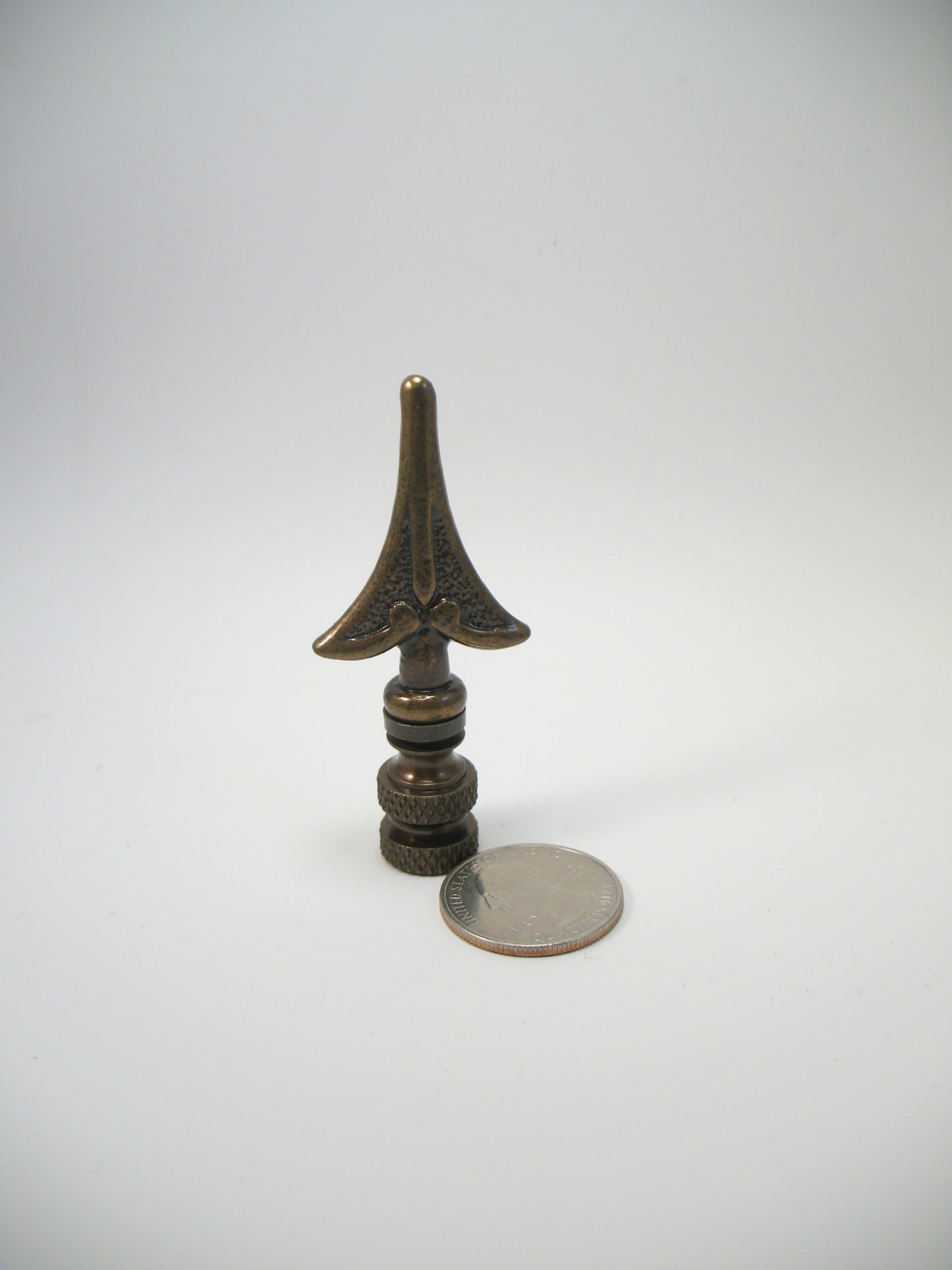 Lamp Finial Bronze Arrow Standard Thread