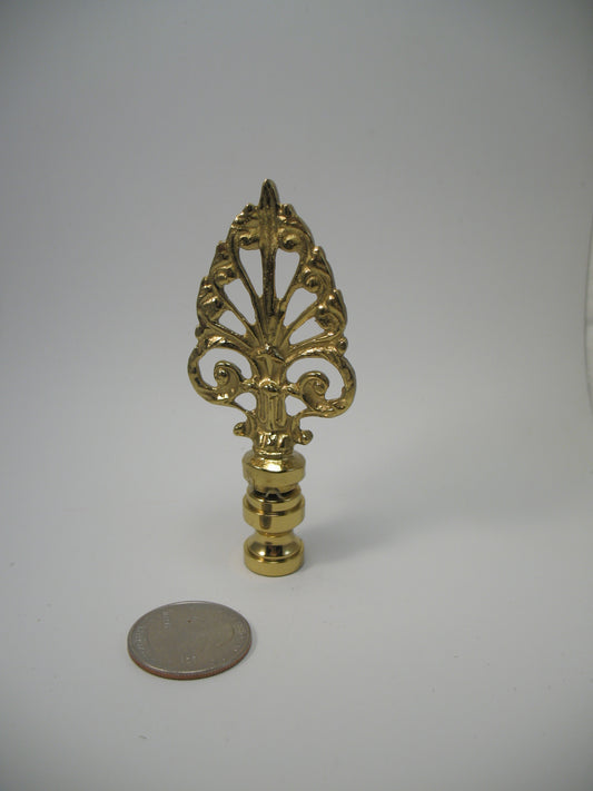 Lamp Finial Brass Fancy Arrow Cutout Design T526