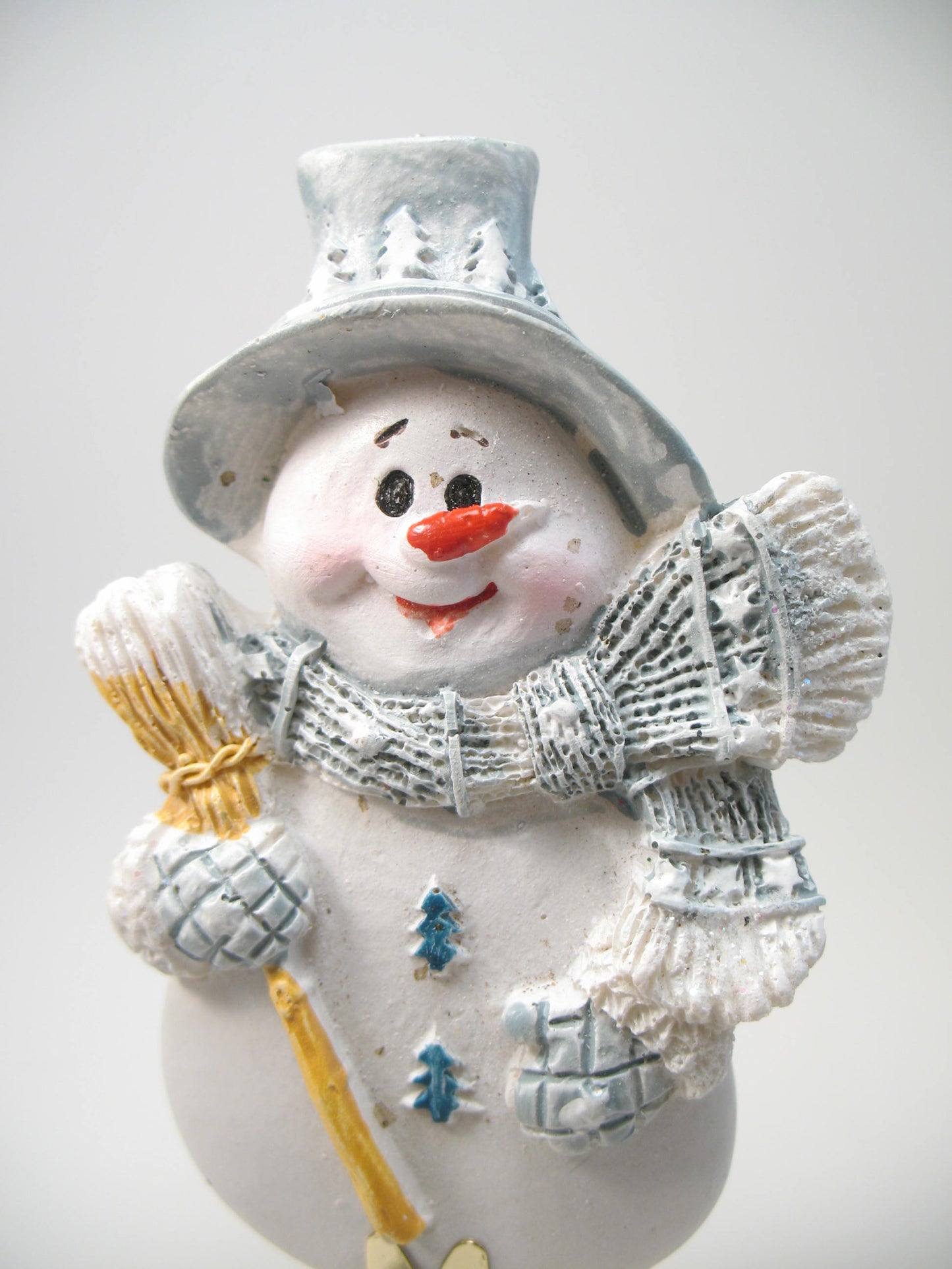 Lamp Finial Novelty Resin Snowman Christmas Winter Decoration #SN214