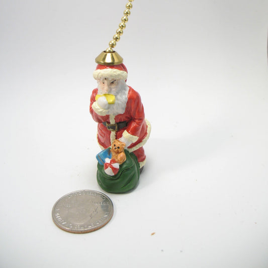 Fan Pull Small Santa With Bag of Toys SFP27