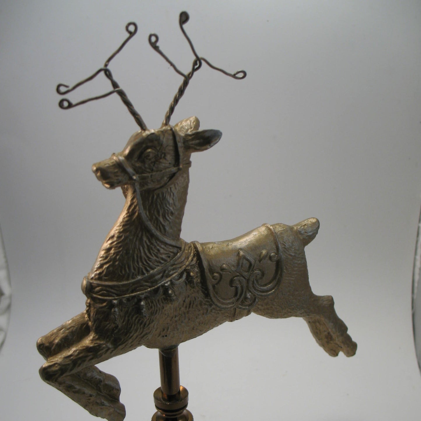 Lamp Finial Large Christmas Holiday Reindeer