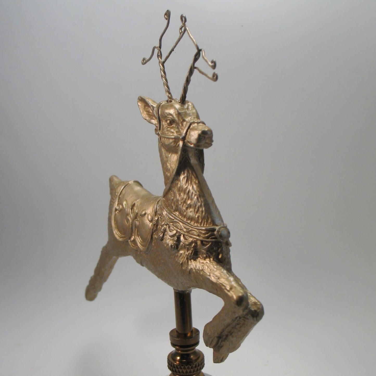 Lamp Finial Large Christmas Holiday Reindeer