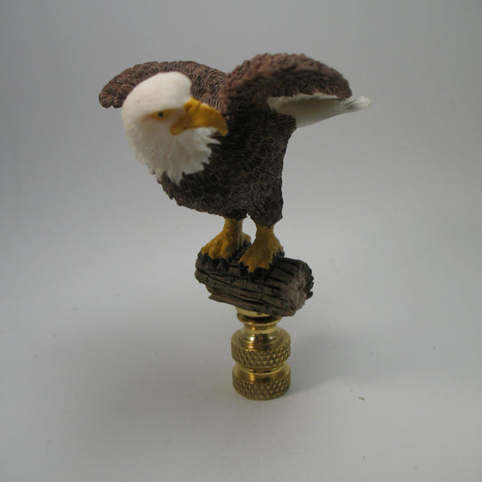 Lamp Finial Cast Resin American Eagle