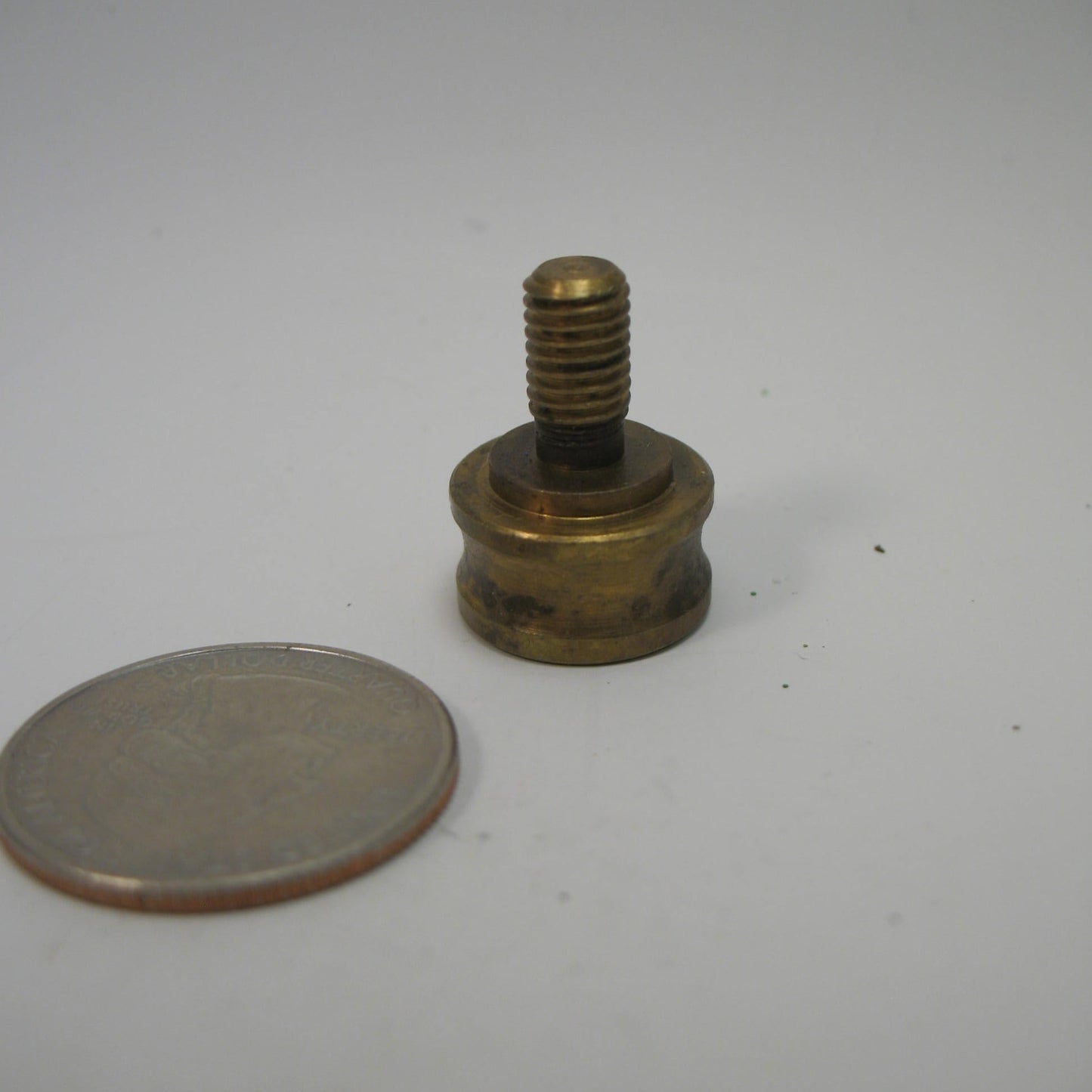 Lamp Finial Part Antique Brass Nozzle 3/8 to 1/4-27