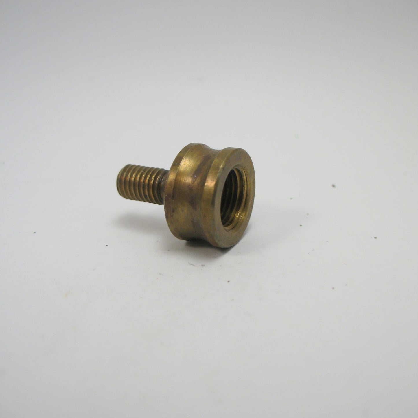 Lamp Finial Part Antique Brass Nozzle 3/8 to 1/4-27