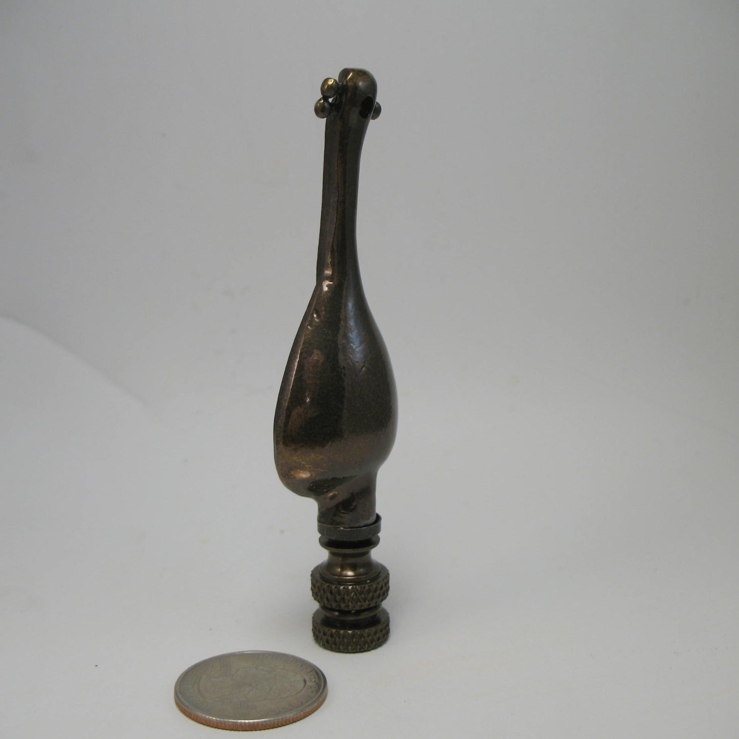 Finial: Bronze Mandolin. 3 7/8" overall