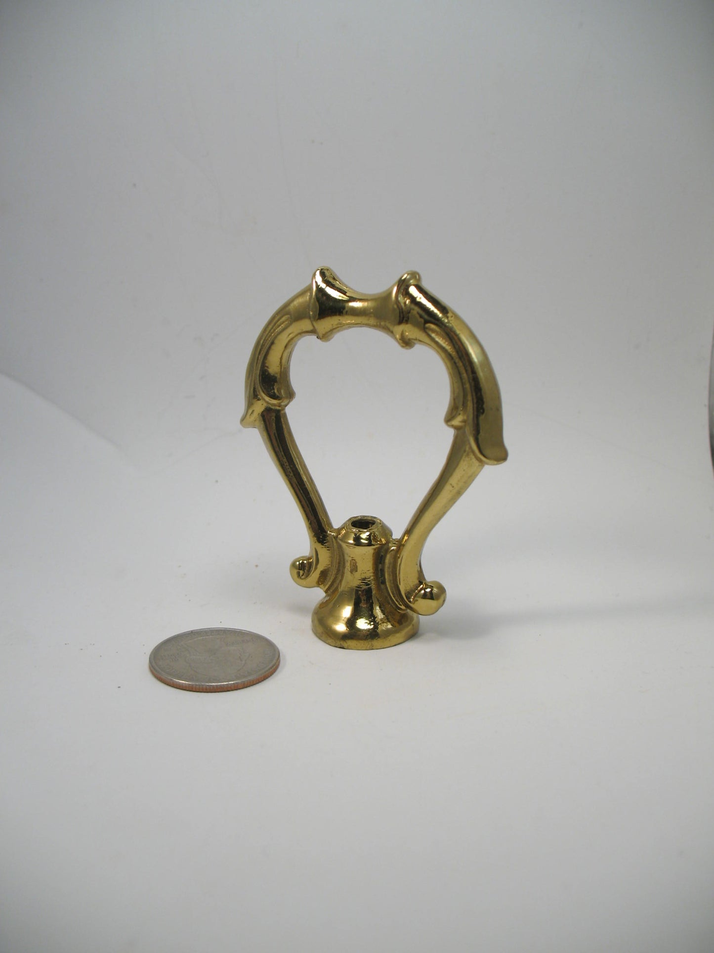 Lamp Finial Brass Fancy Brass Loop