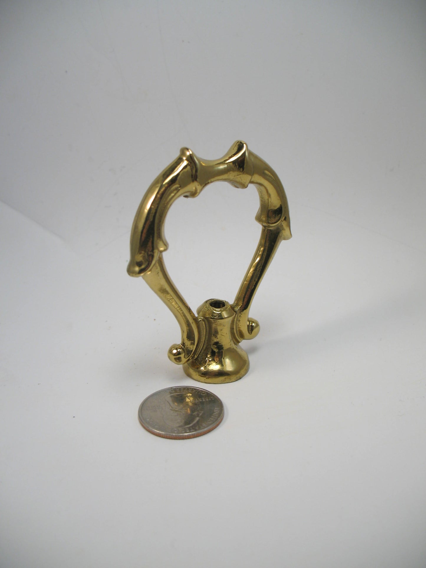 Lamp Finial Brass Fancy Brass Loop