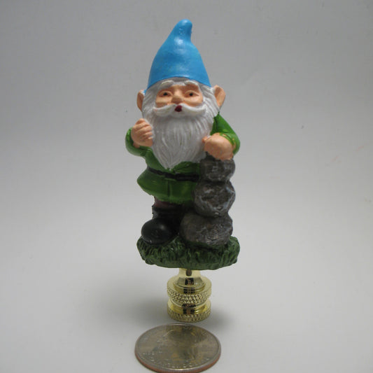 Lamp Finial Gnome for the Holidays Troll for Now