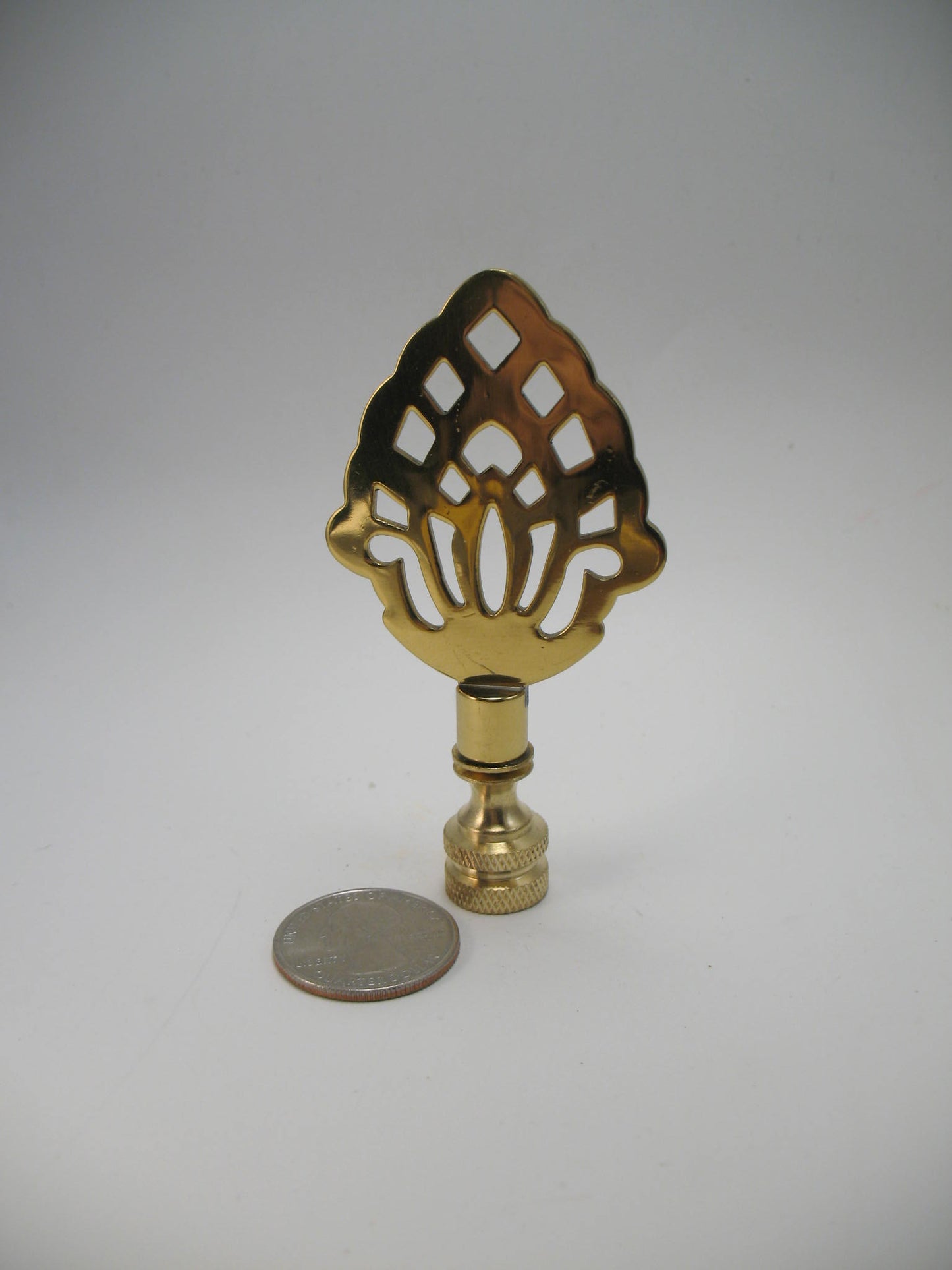 Brass Lamp Finial Pine Apple Symbol