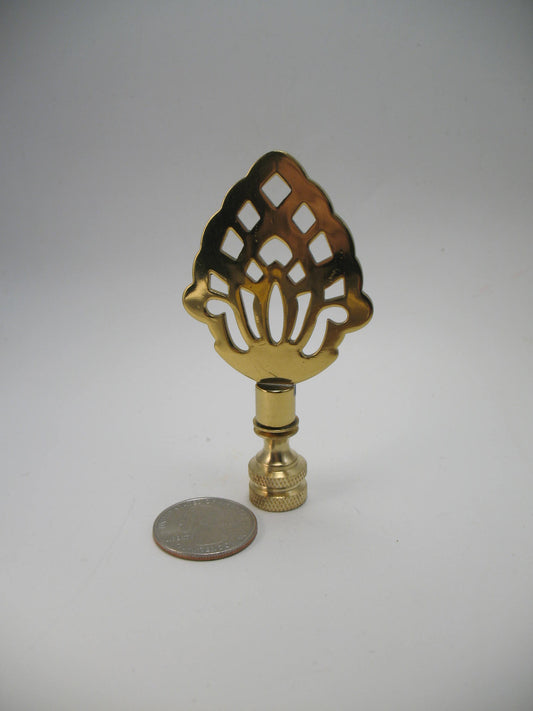 Brass Lamp Finial Pine Apple Symbol