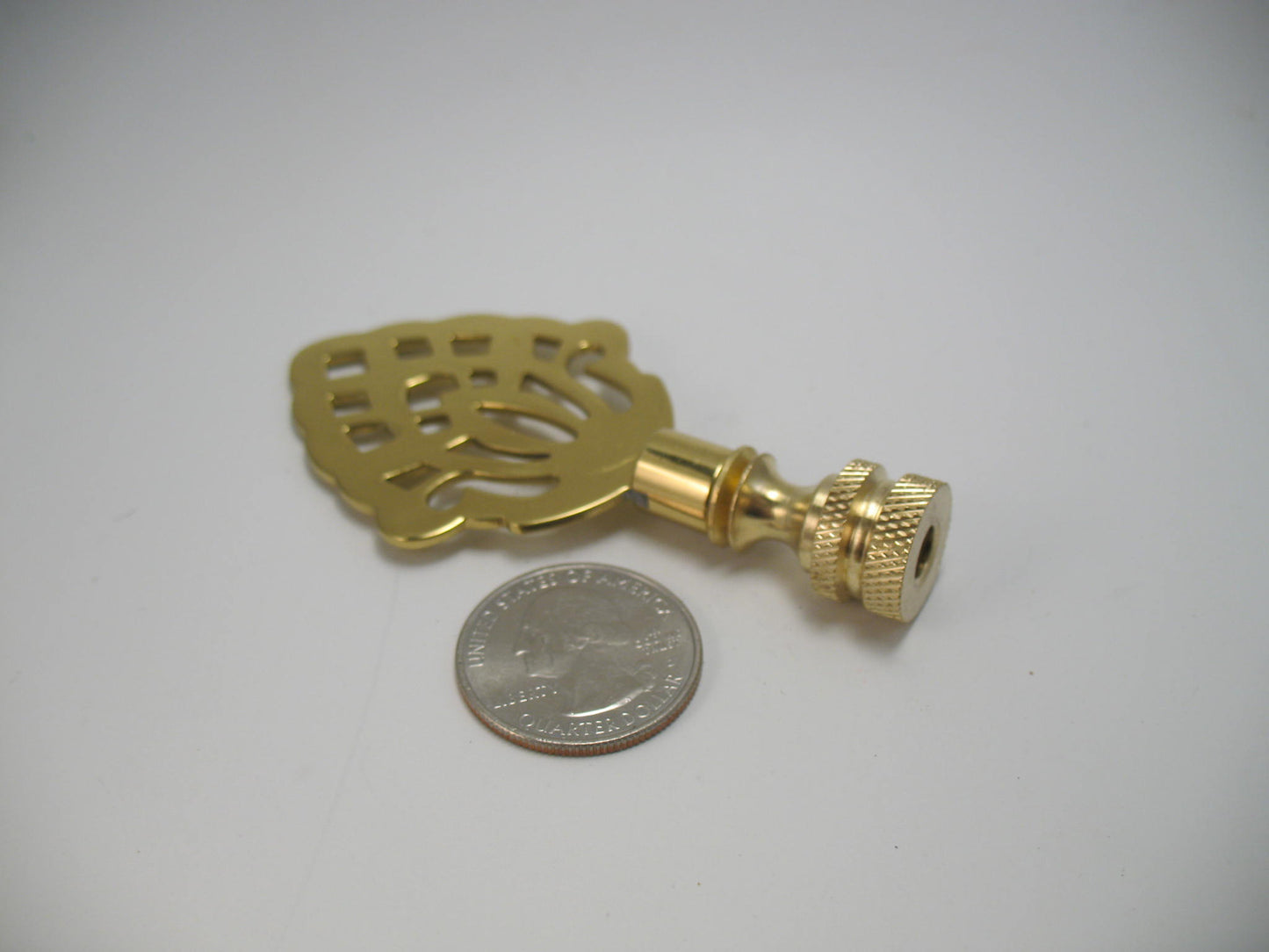 Brass Lamp Finial Pine Apple Symbol