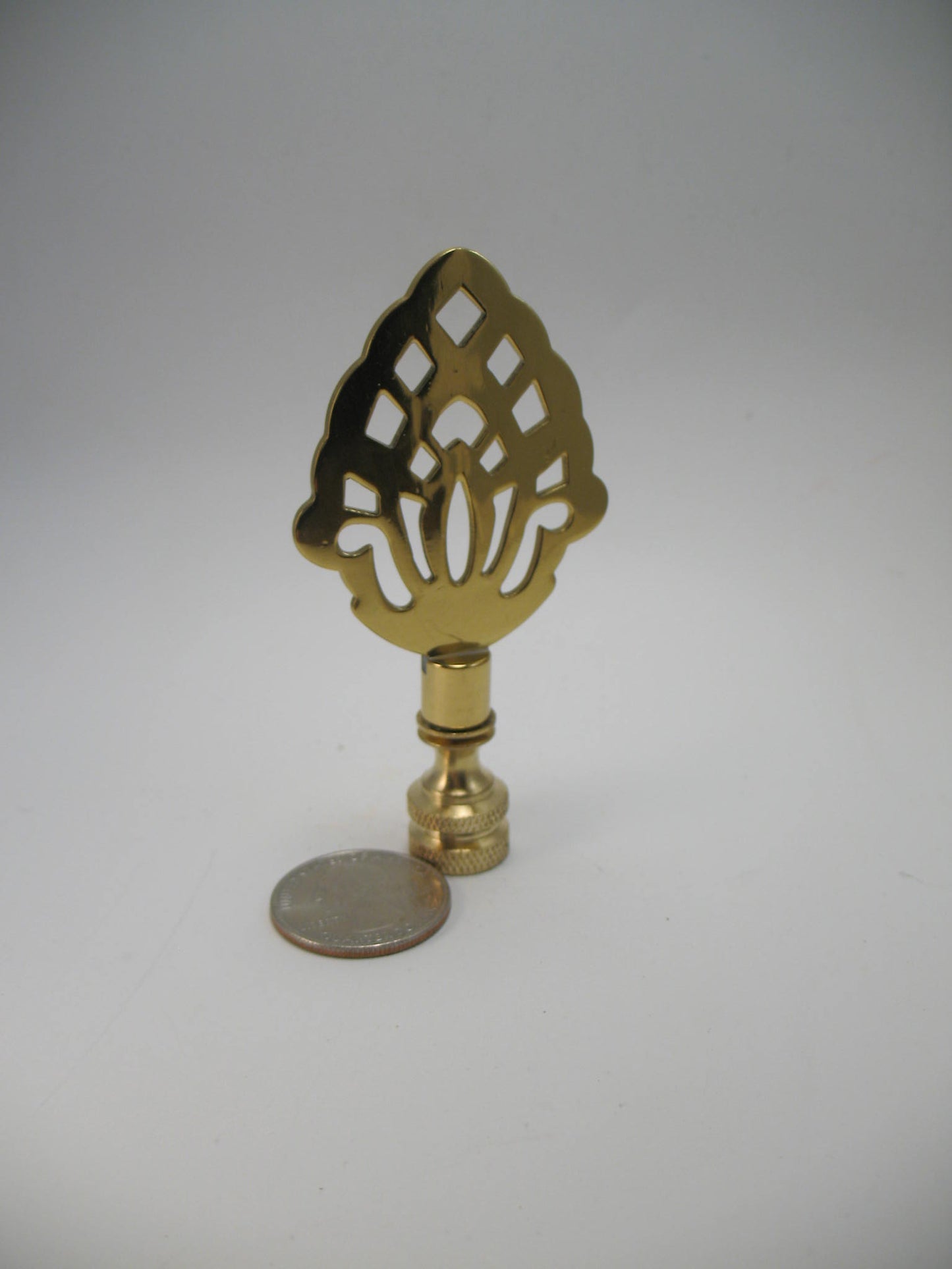 Brass Lamp Finial Pine Apple Symbol