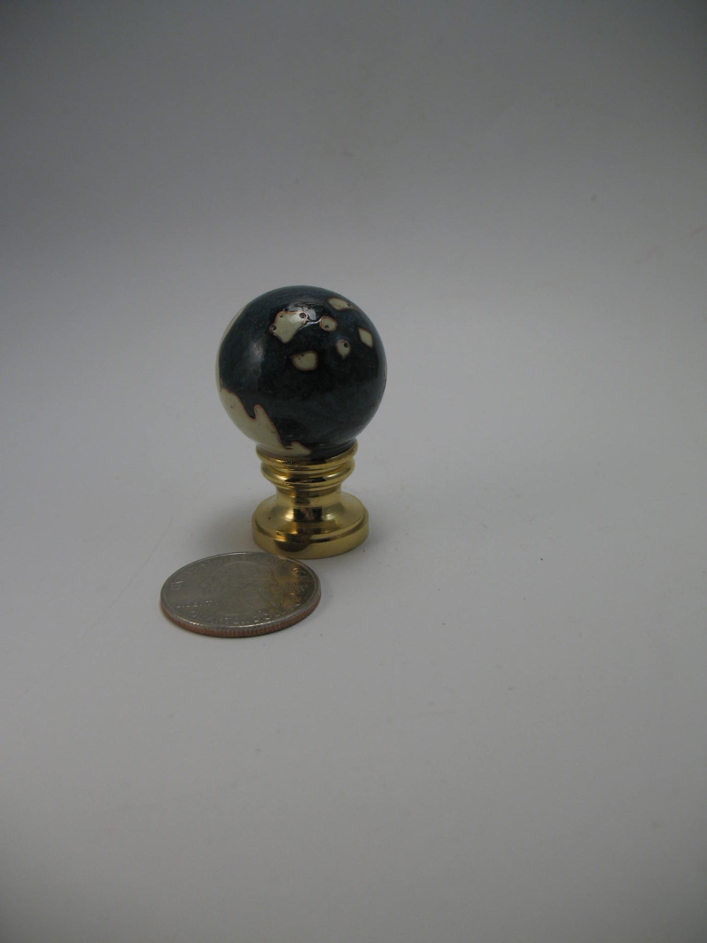 Blue and White Ball Lamp Finial