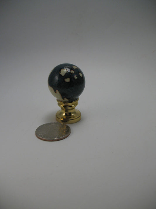 Blue and White Ball Lamp Finial