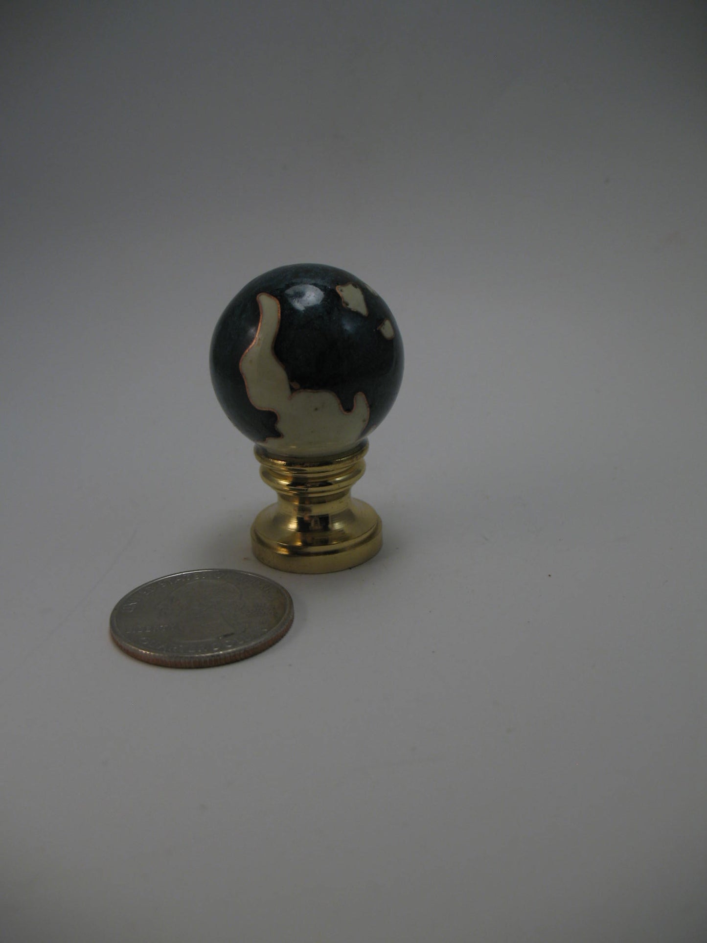 Blue and White Ball Lamp Finial