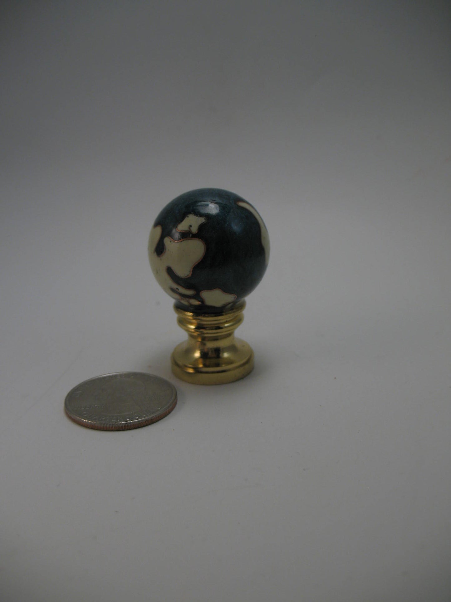 Blue and White Ball Lamp Finial