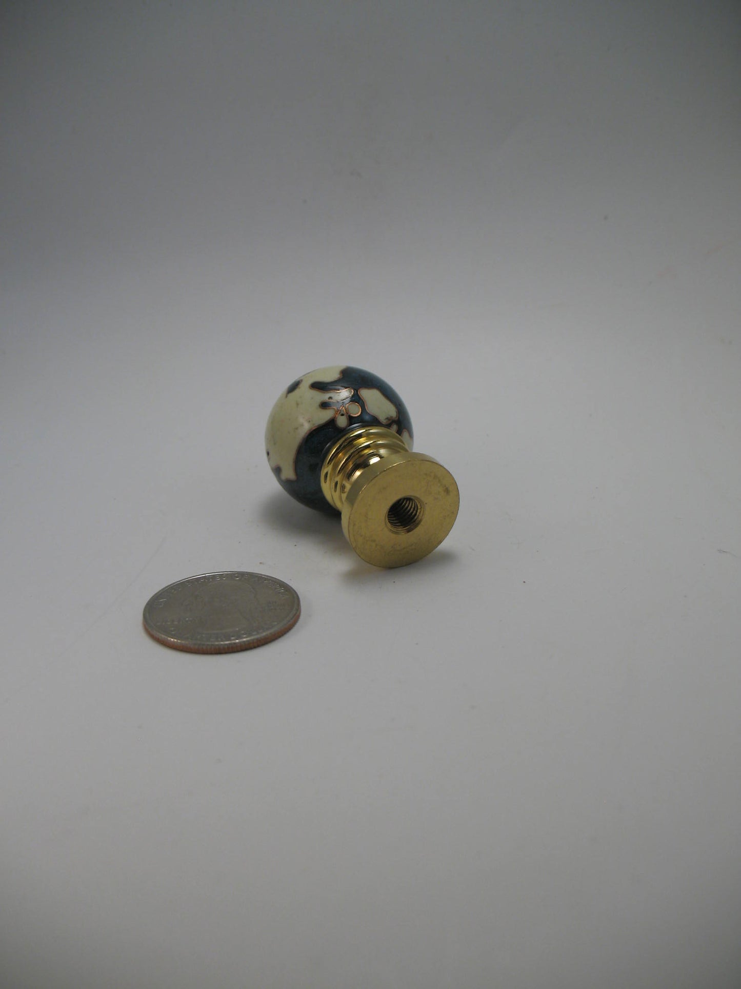 Blue and White Ball Lamp Finial