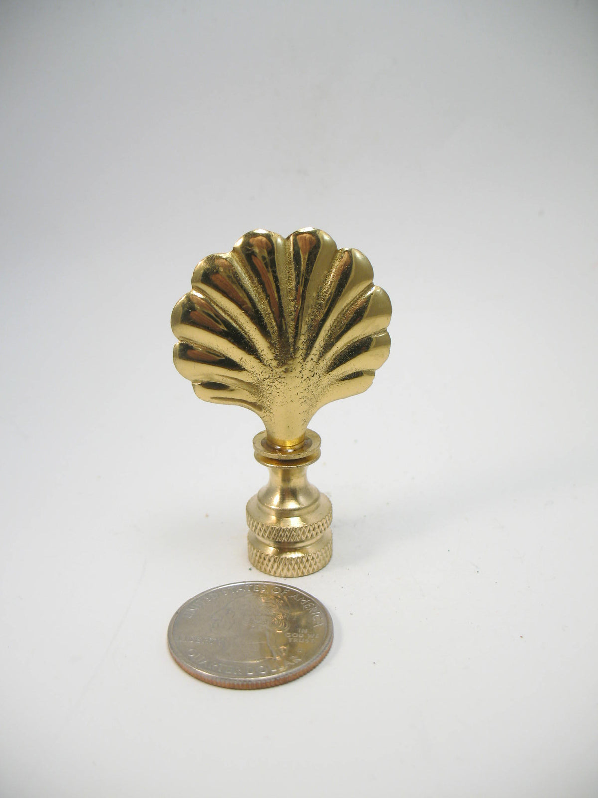 Shells Finials Lamp Finial Small Metal Shell – LampFinials.com