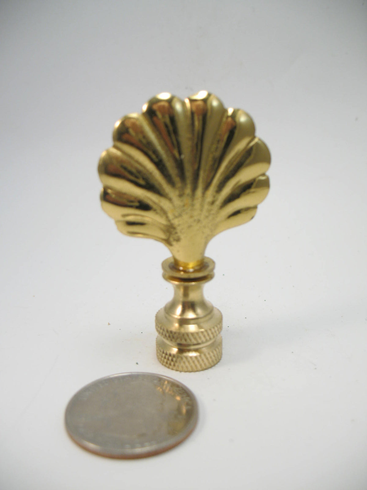 Shells Finials Lamp Finial Small Metal Shell – LampFinials.com