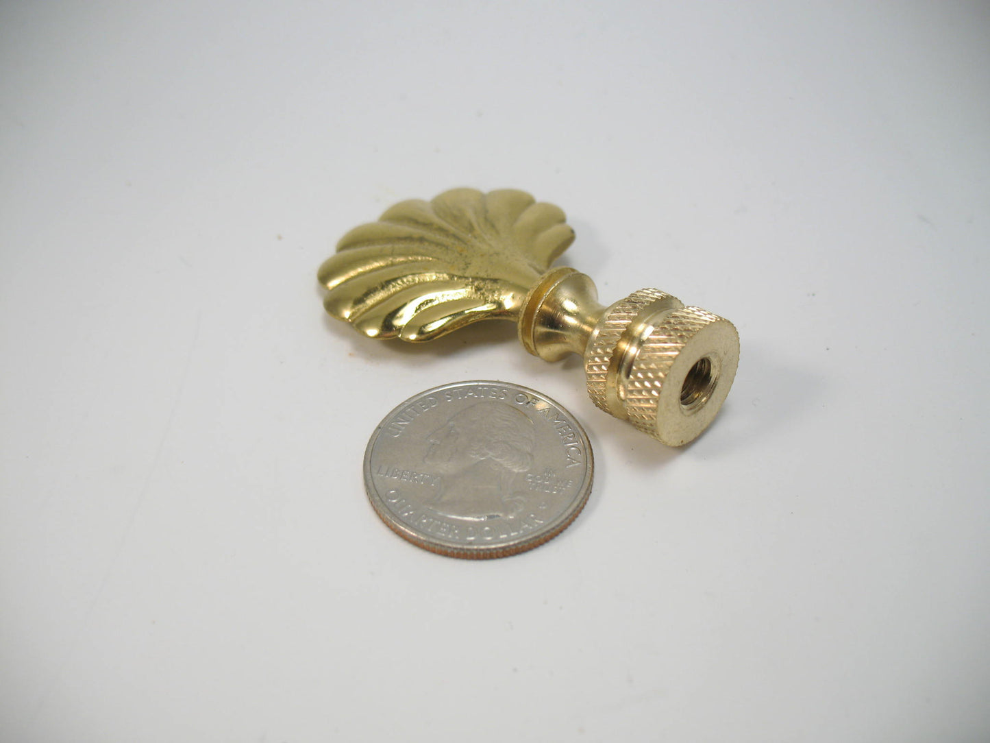 Lamp Finial Small Metal Shell